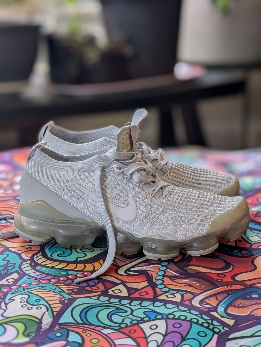 Nike Air VaporMax Flyknit 3 Pure Platinum Women's Size 8.5